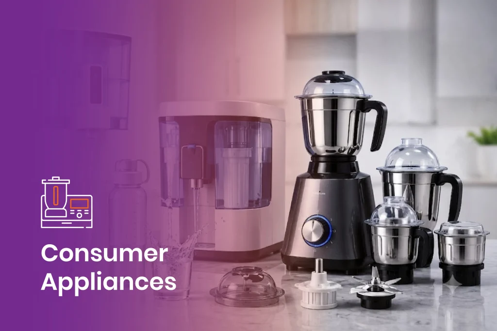 Precision-manufactured components for consumer appliances